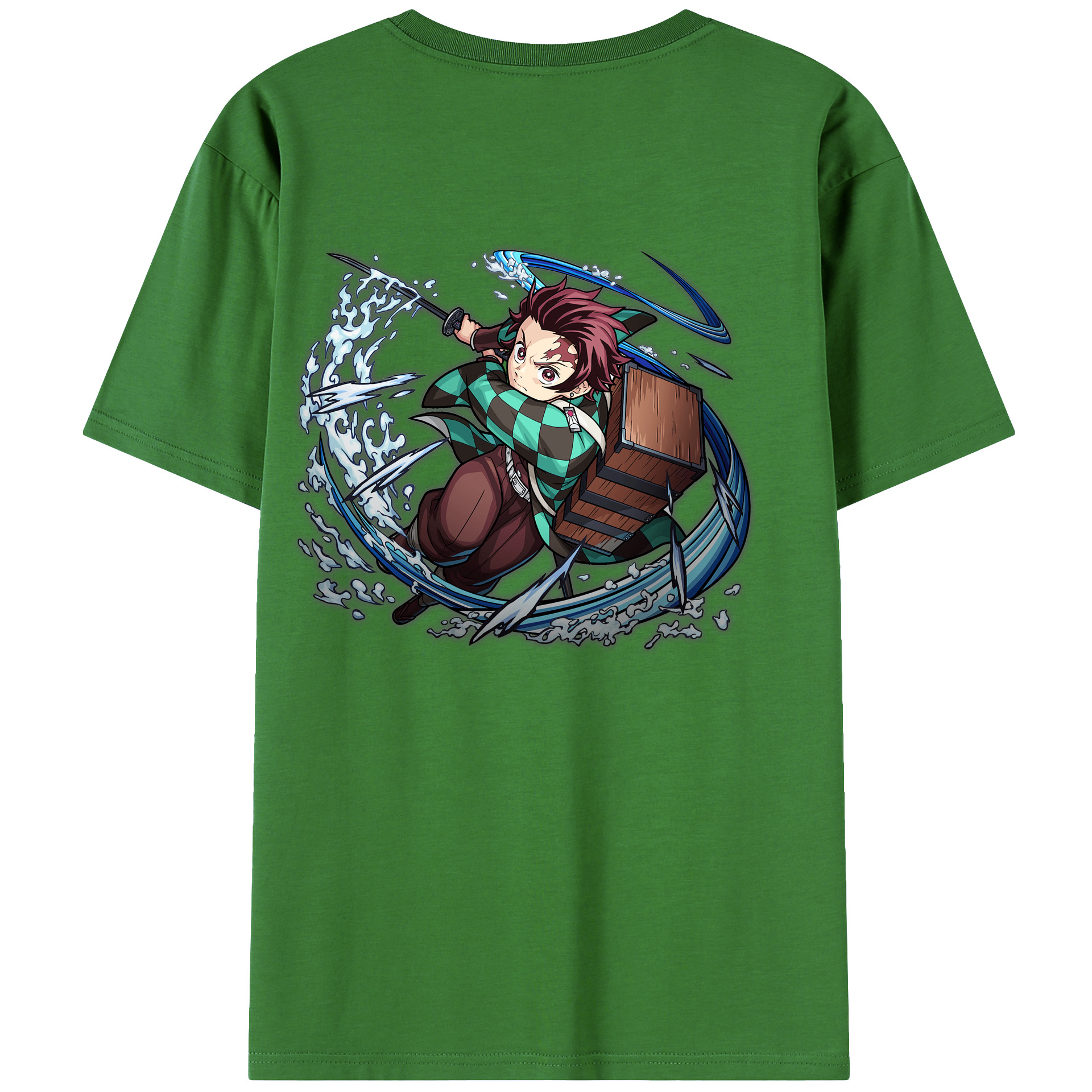 （画像用） 鬼滅の刃 竈門 炭治郎／かまど たんじろう Kamado Tanjirou レディース半袖Tシャツ(バックプリント)